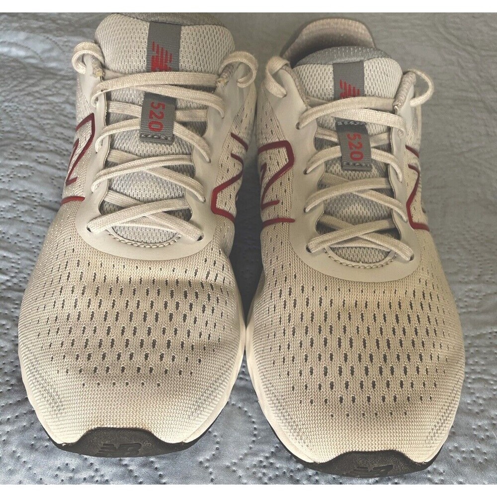 New Balance Gray and Red Athletic Shoes - Picture 5 of 12